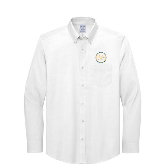 Brooks Brothers Wrinkle-Free Stretch Pinpoint Shirt — White