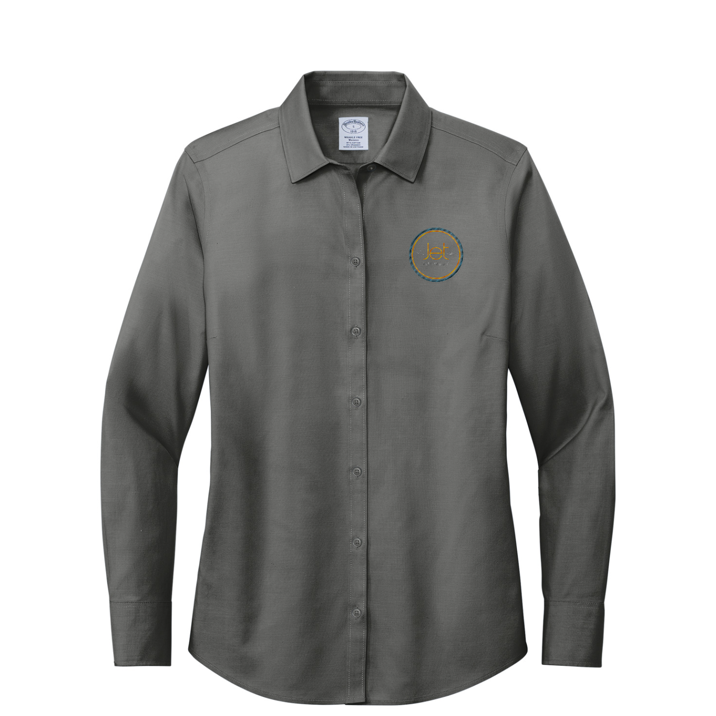 Brooks Brothers Women's Wrinkle-Free Stretch Pinpoint Shirt — Deep Black