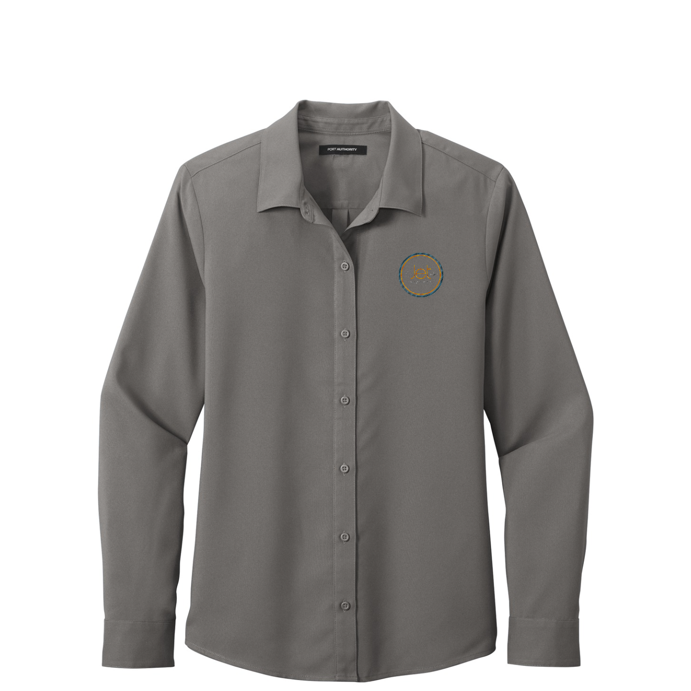 Port Authority Women's Long Sleeve Performance Staff Shirt — Graphite