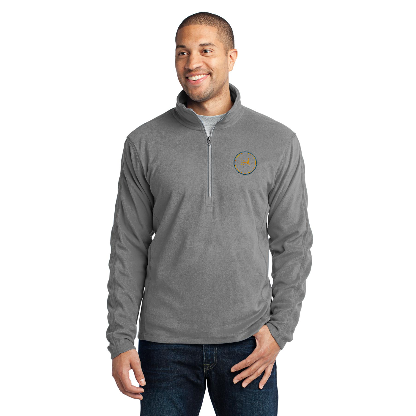 Port Authority Microfleece 1/2-Zip Pullover — model
