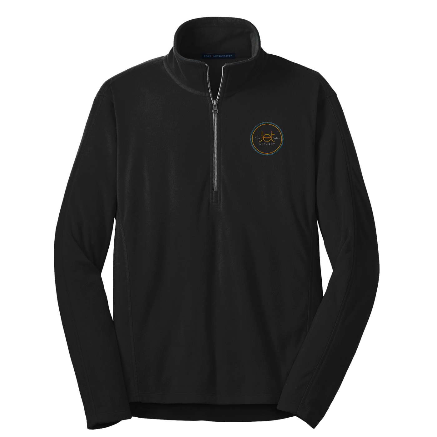 Port Authority Microfleece 1/2-Zip Pullover — Black