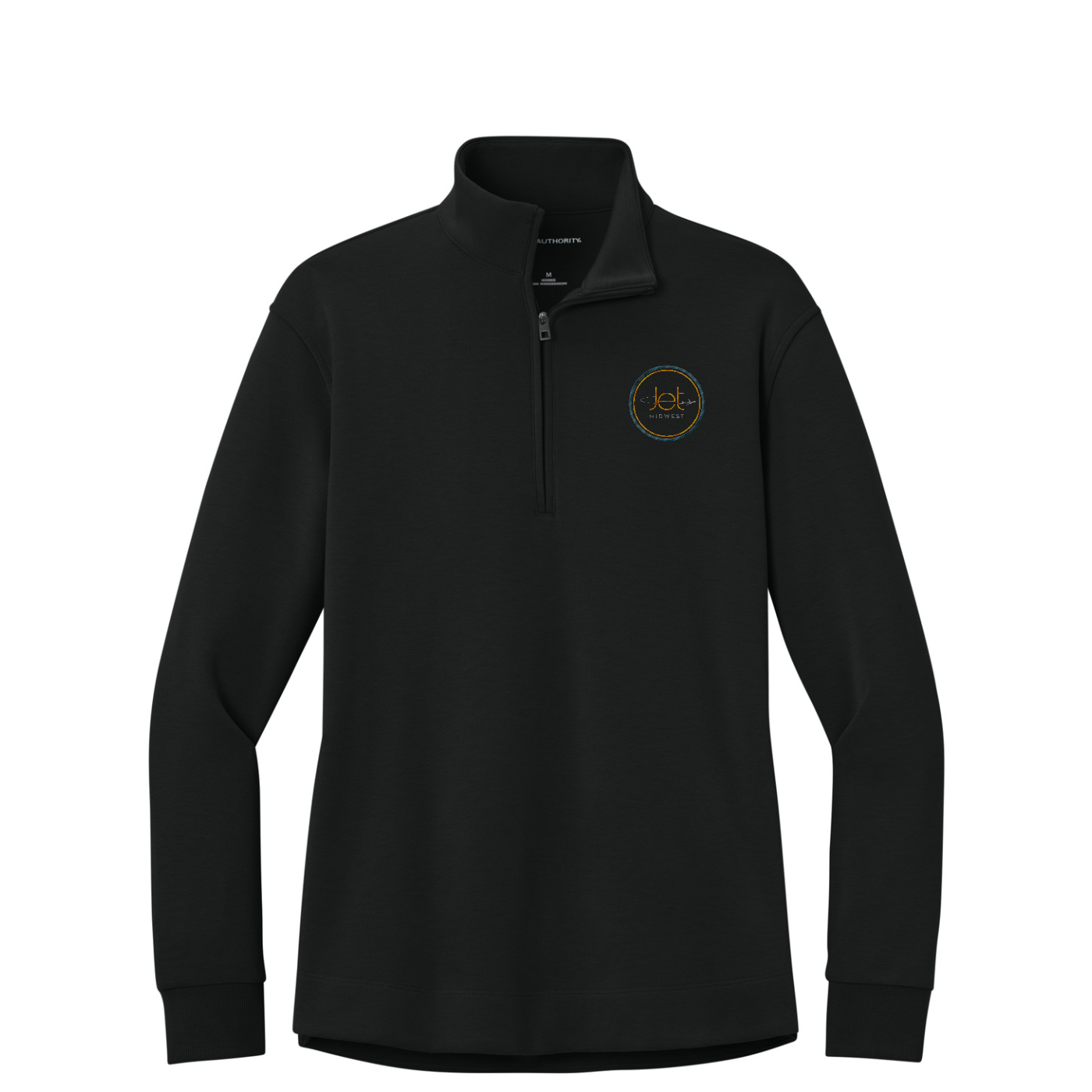 Port Authority Women's Wearever Signature Double Pique 1/4-Zip — Deep Black